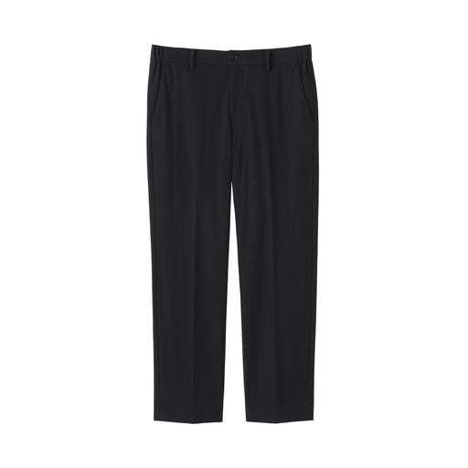 Brushed Flat Front Pants Black MUJI