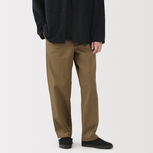 Chino Pleated Wide Pants MUJI