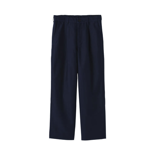 Kapok Blend Moleskin Work Pants Dark Navy MUJI