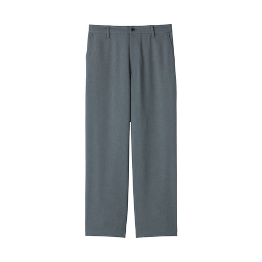 Stretch Wide Trousers Smoky Blue MUJI