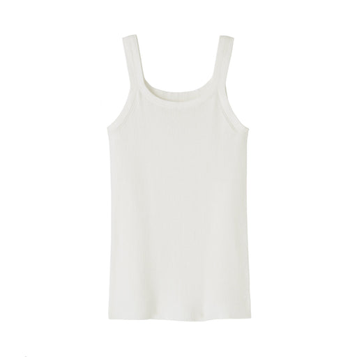 Labo High Twist Cotton Tank Top Off White MUJI