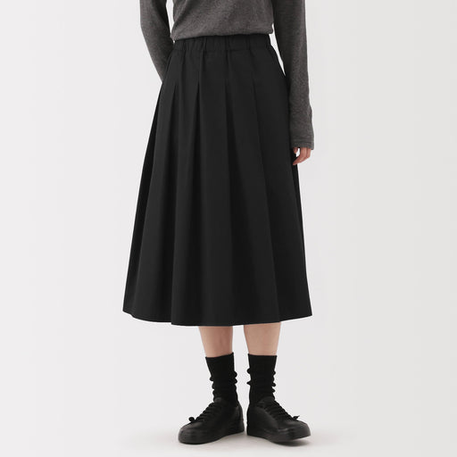 Labo Polyester Cotton Tuck Skirt MUJI