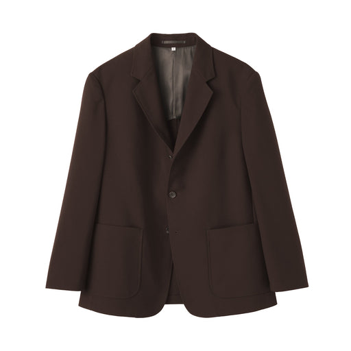 Labo Polyester Twill Blazer Brown MUJI