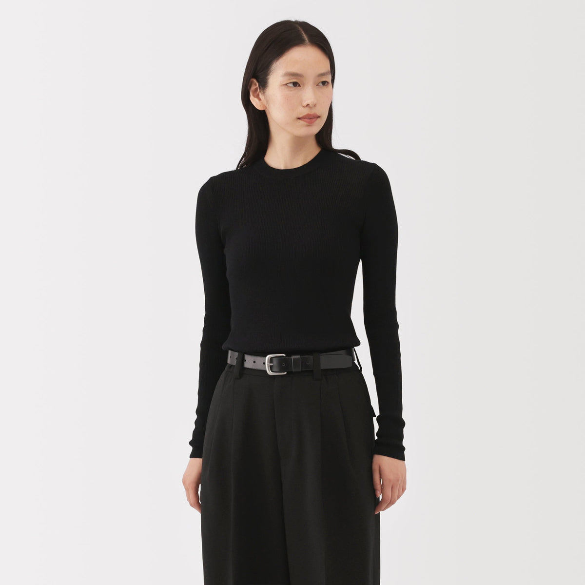 シンゾーン HIGH TWISTED COTTON KNIT PULLOVER Labo High Twist Cotton Pullover | Women's Tops | MUJI USA