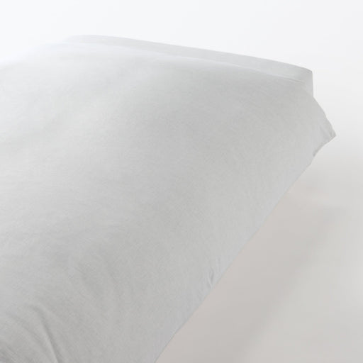 Cotton Flannel Duvet Cover Light Gray MUJI