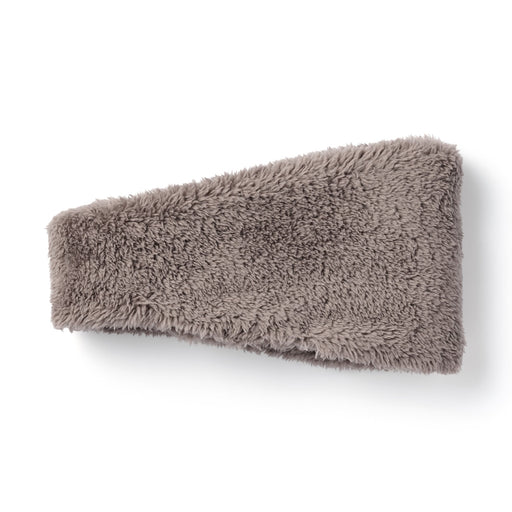 Boa Fleece Headband Mocha Brown MUJI