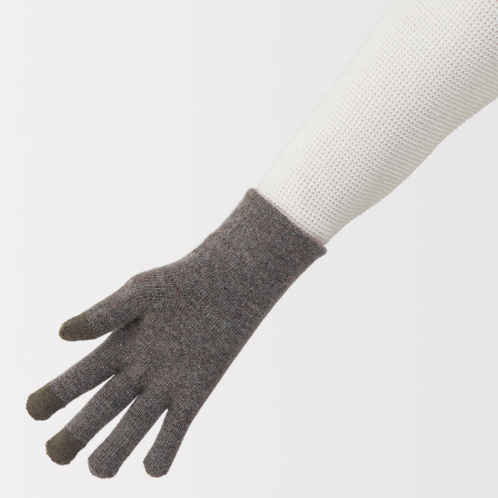 muji touchscreen handschuhe Merino Wool Blend Touchscreen Gloves