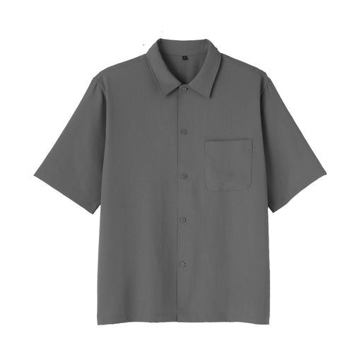 Breathable Half Sleeve Shirt Medium Gray MUJI
