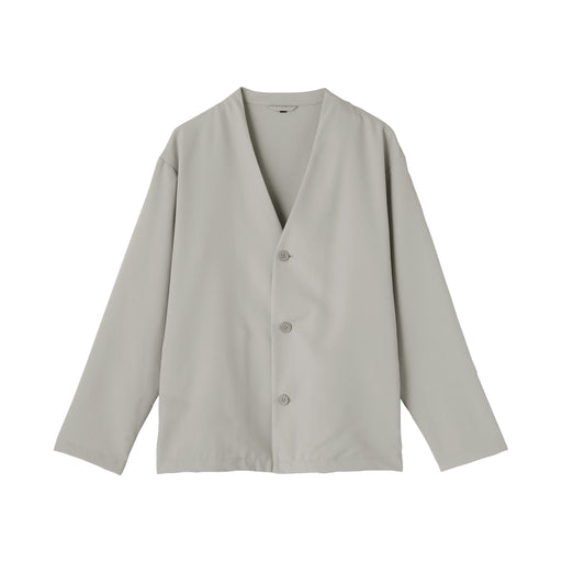Breathable Stretch Cardigan Silver Gray MUJI