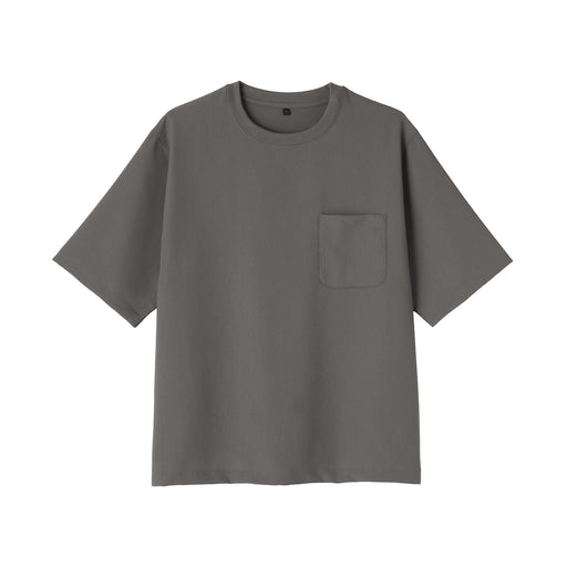 Breathable Half Sleeve T-Shirt Medium Gray MUJI