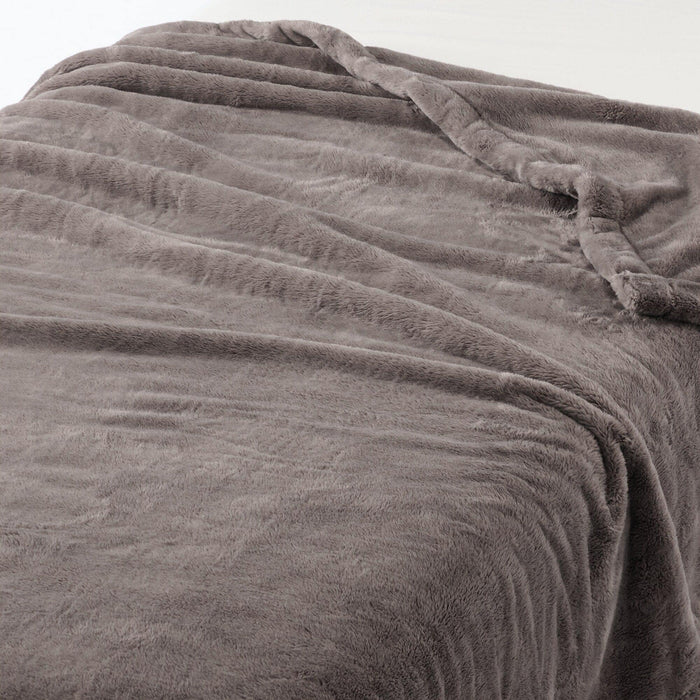 Recycled Polyester Warm Thick Blanket - Single | MUJI USA