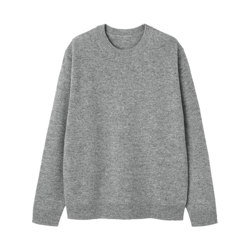Wool Crewneck Sweater Gray MUJI