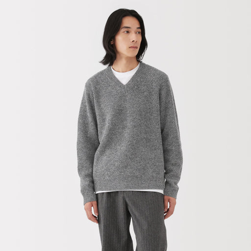 Wool V-Neck Sweater MUJI
