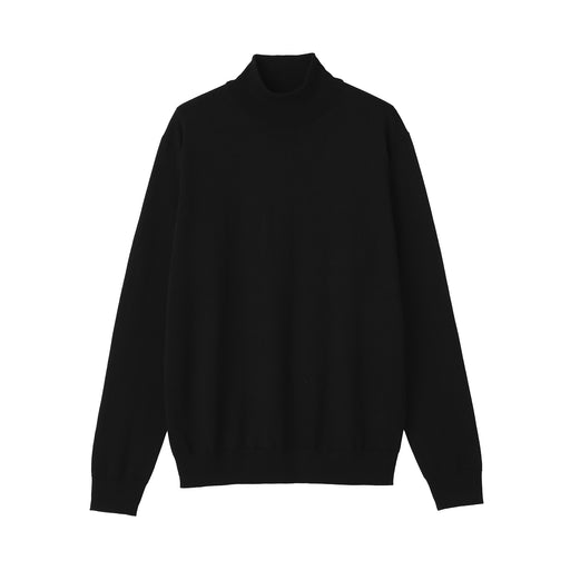 Wool Mockneck Sweater Black MUJI