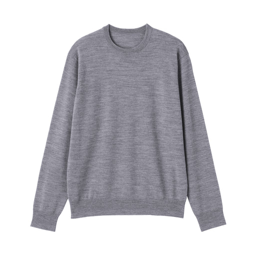 Wool Crewneck Sweater Gray MUJI
