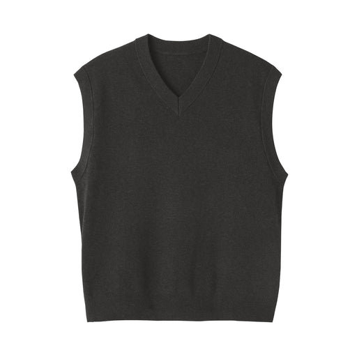Milano Rib Vest Dark Gray MUJI