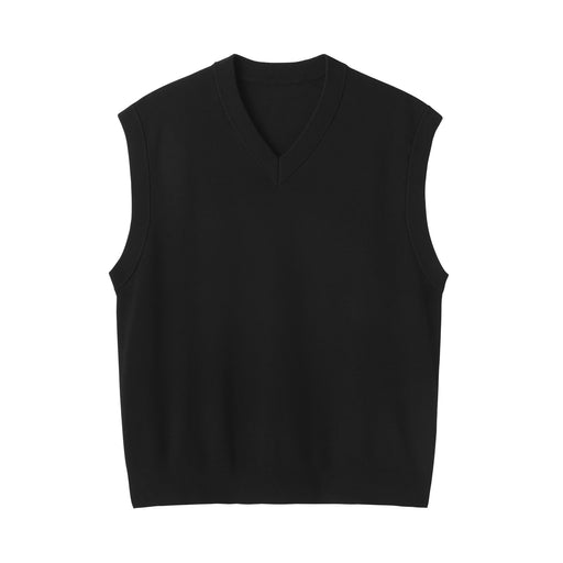 Milano Rib Vest Black MUJI