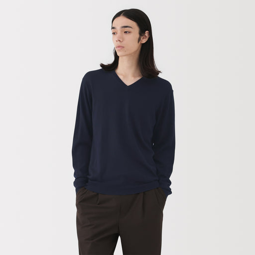 Wool V-Neck Sweater MUJI