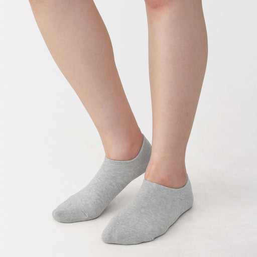 Pile Sneaker Socks Gray 23-25cm (US W7-9 M5-7.5) MUJI