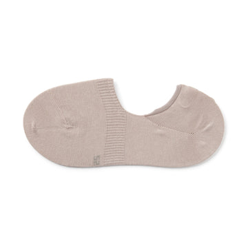 Silicone Grip No-Show Socks Pale Brown 23-25cm (US W7-9 M5-7.5) MUJI