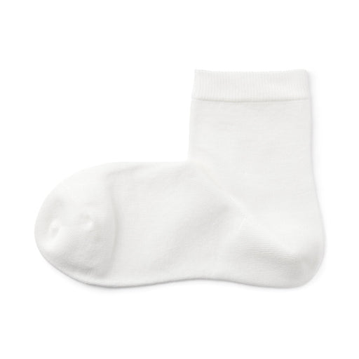 Loose Top Short Socks Off White MUJI