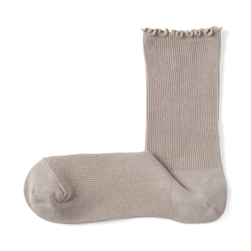 Loose Top Socks Pale Brown 23-25cm (US W7-9 M5-7.5) MUJI