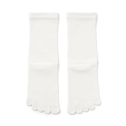 Five-Toe Socks White 23-25cm (US W7-9 M5-7.5) MUJI