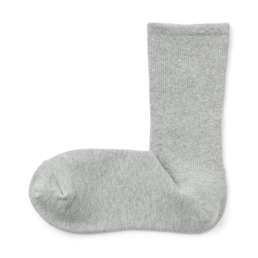 Loose Top Tapered Socks Gray MUJI