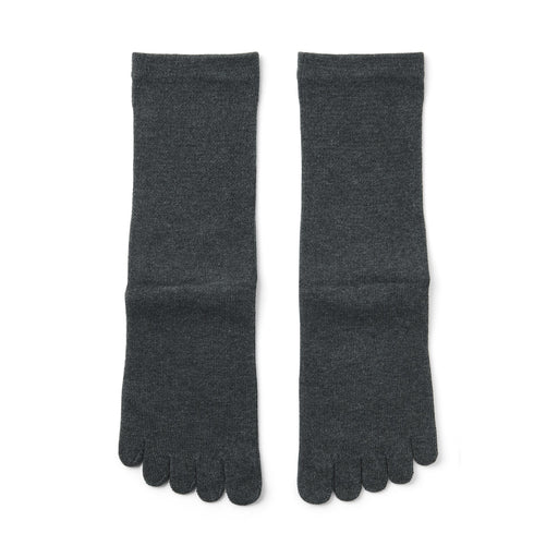Five-Toe Socks Charcoal Grey 23-25cm (US W7-9 M5-7.5) MUJI