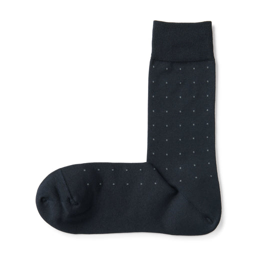 Business Socks Dark Navy Pattern 25-27cm (US W9-11 M7.5-10) MUJI