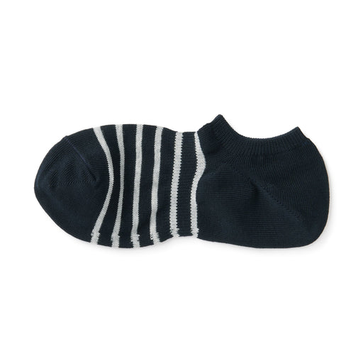 Sneaker Socks Navy Stripe MUJI
