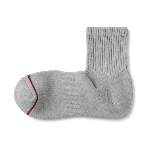 Warm Cotton Short Socks Gray 25-27cm (US W9-11 M7.5-10) MUJI