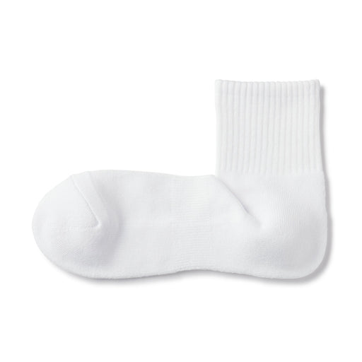 Pile Short Socks White MUJI