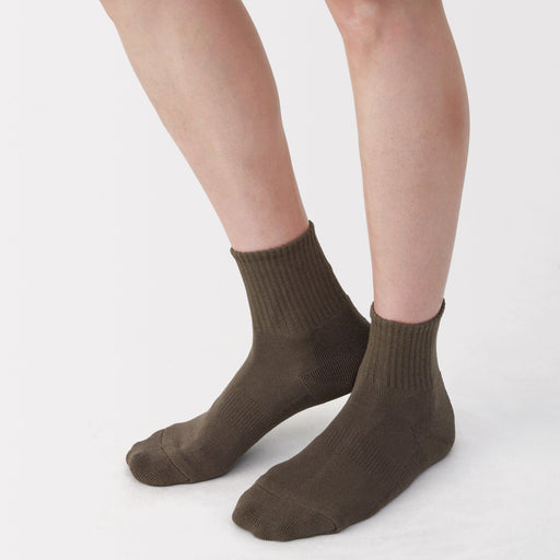 Pile Short Socks Brown MUJI