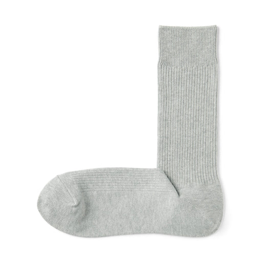Ribbed Socks Gray MUJI