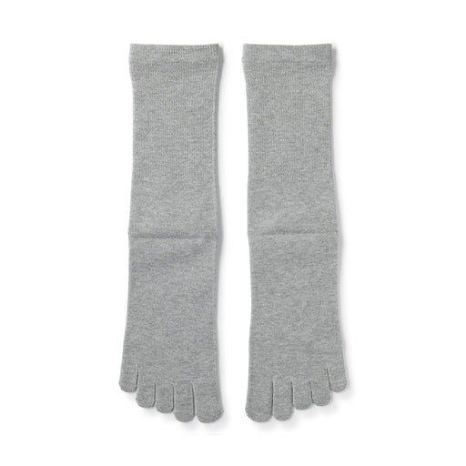 Five-Toe Socks Gray 25-27cm (US W9-11 M7.5-10) MUJI