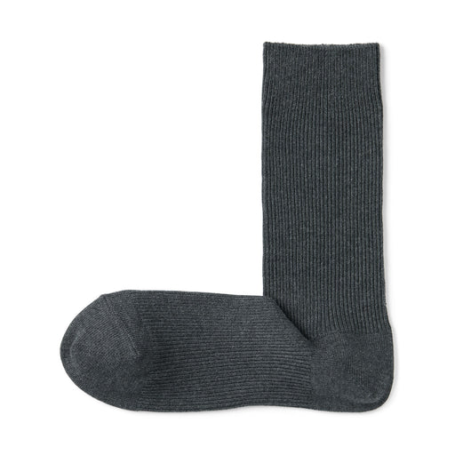 Reversible Socks Charcoal Gray 25-27cm (US W9-11 M7.5-10) MUJI