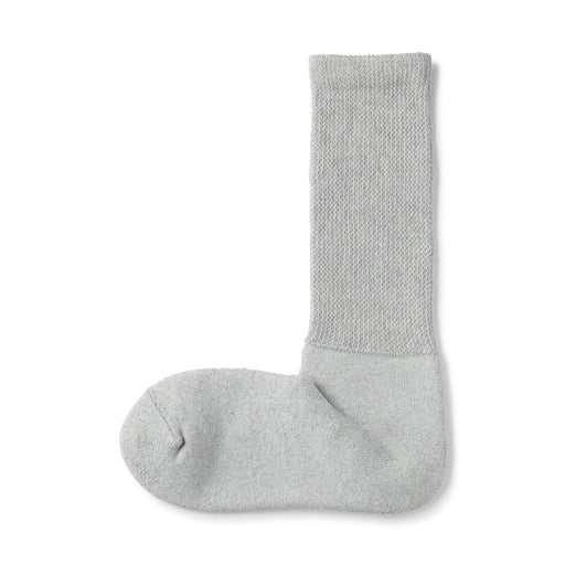 Loose Top Pile Socks Gray MUJI