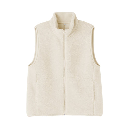 Boa Fleece Vest Ivory MUJI