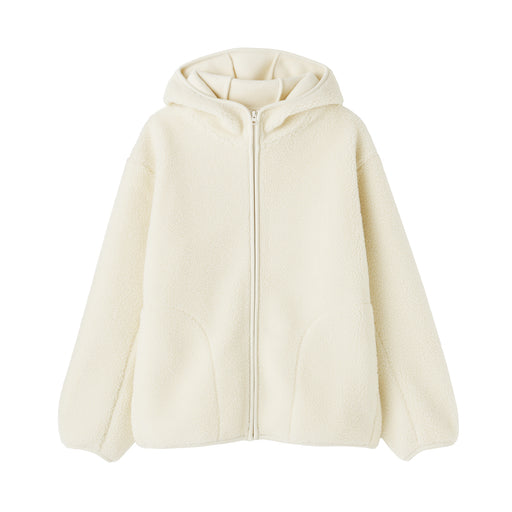 Boa Fleece Zip Hoodie Ivory MUJI