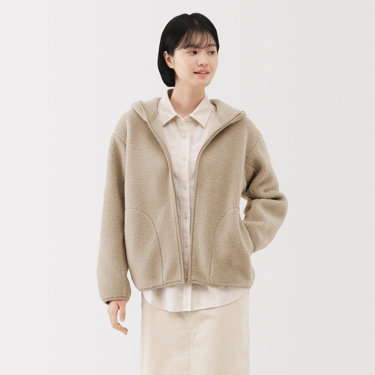 Boa Fleece Zip Hoodie