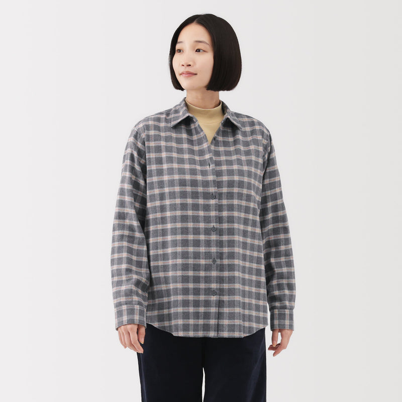 Flannel Long Sleeve Shirt MUJI