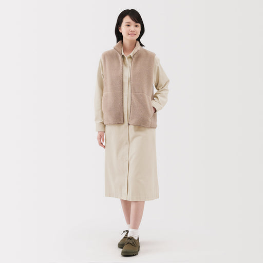 #deleted [import] Kapok Blend Corduroy Dress MUJI