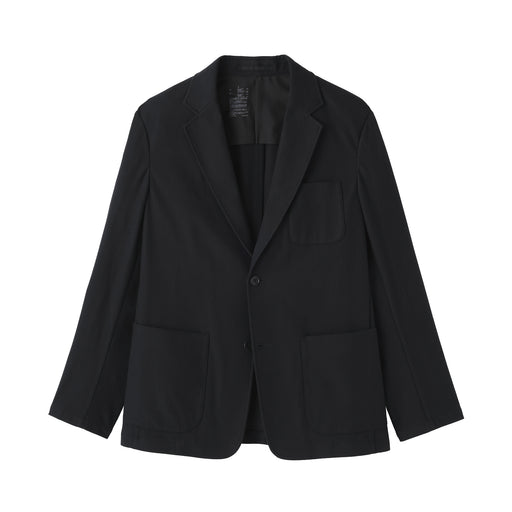 Stretch Brushed Jacket Black MUJI