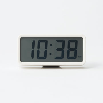 Digital Clock with Alarm - White - Medium MUJI