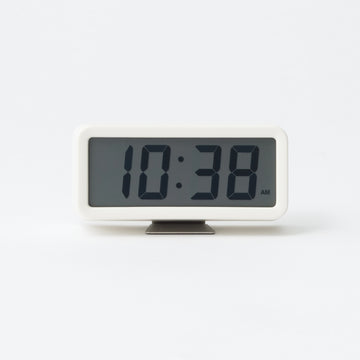 Digital Clock with Alarm - White - Small MUJI