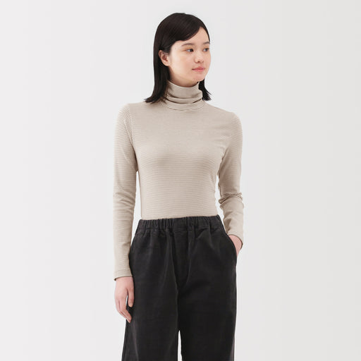 Brushed Turtleneck T-Shirt MUJI