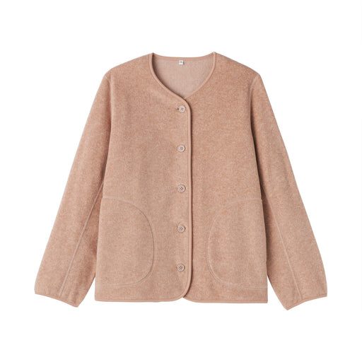 Recyclable Fleece Cardigan Smoky Pink MUJI