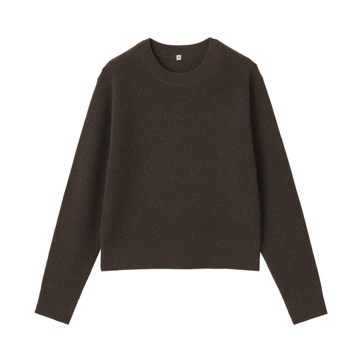 Labo Undyed Yak Wool Sweater Dark Brown MUJI