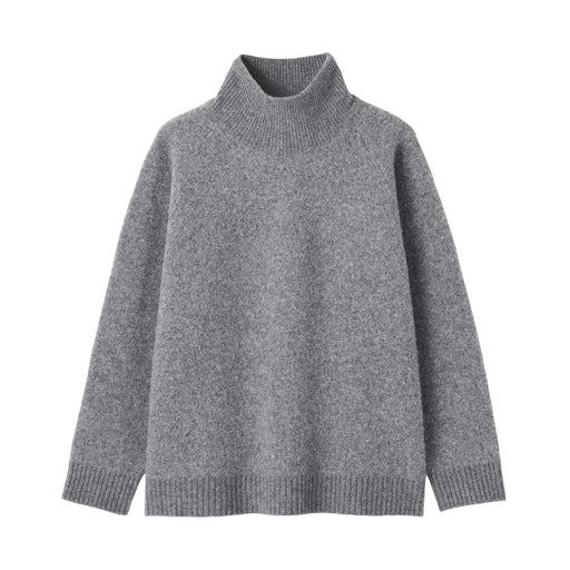 Labo Yak Blend Turtleneck Sweater Charcoal Gray MUJI
